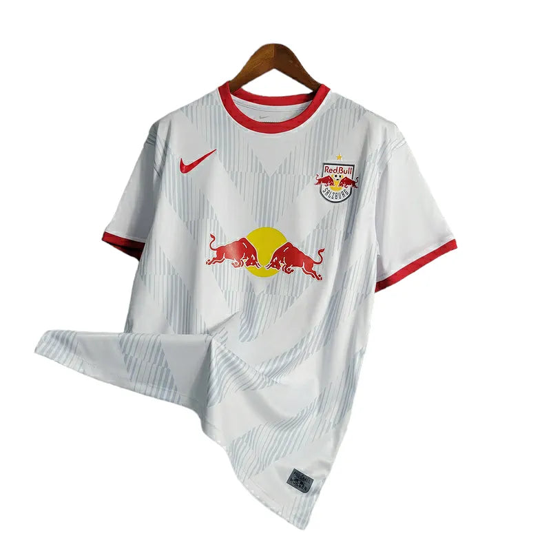 Camisa Red Bull Salzburg Edição Especial 23/24 - Torcedor Nike Masculina - Branca com detalhes em vermelho