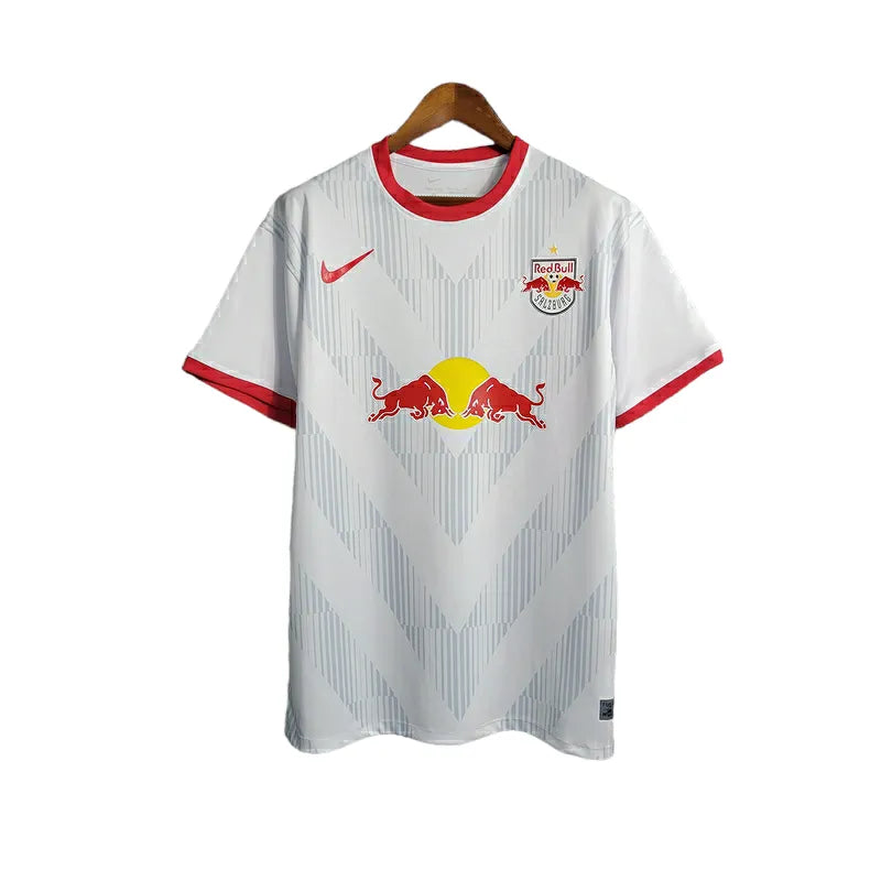 Camisa Red Bull Salzburg Edição Especial 23/24 - Torcedor Nike Masculina - Branca com detalhes em vermelho