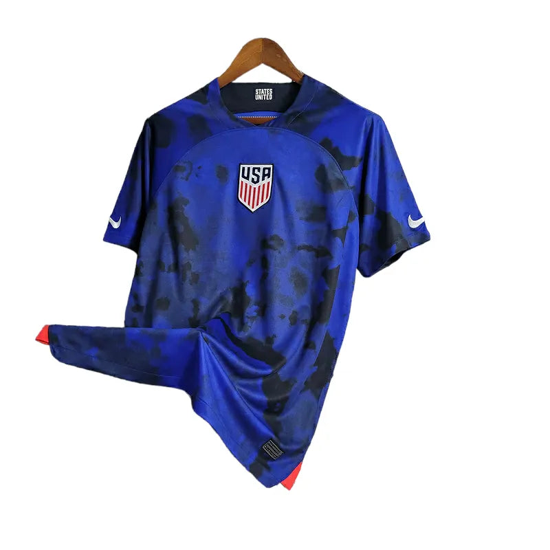 Camisa Estados Unidos II 23/24 - Torcedor Nike Masculina - Azul com detalhes em branco e vermelho