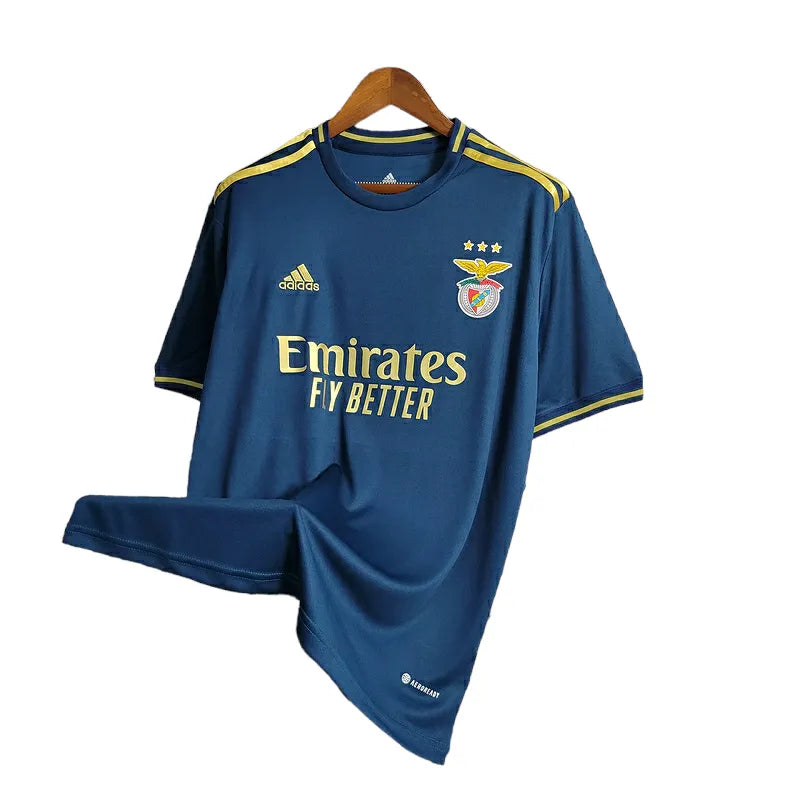 Camisa Benfica Edição Especial 23/24 - Torcedor Adidas Masculina - Azul com detalhes em dourado