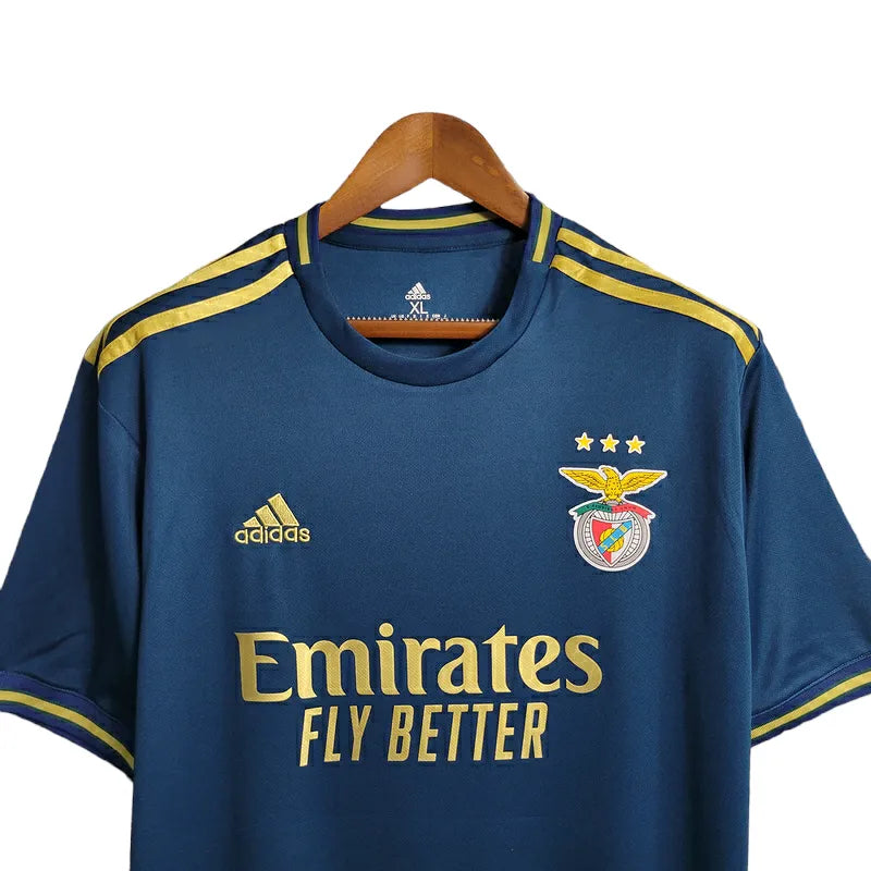 Camisa Benfica Edição Especial 23/24 - Torcedor Adidas Masculina - Azul com detalhes em dourado