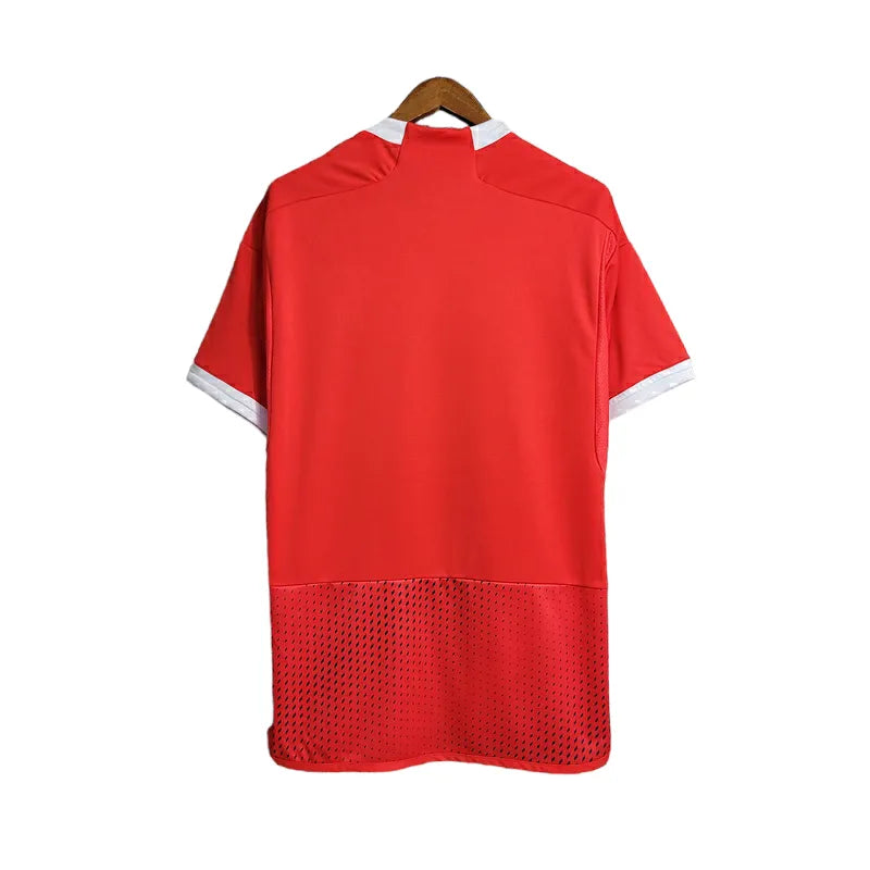 Camisa Seleção Peru II 23/24 - Torcedor Adidas Masculina - Vermelha com detalhes em branco e dourado