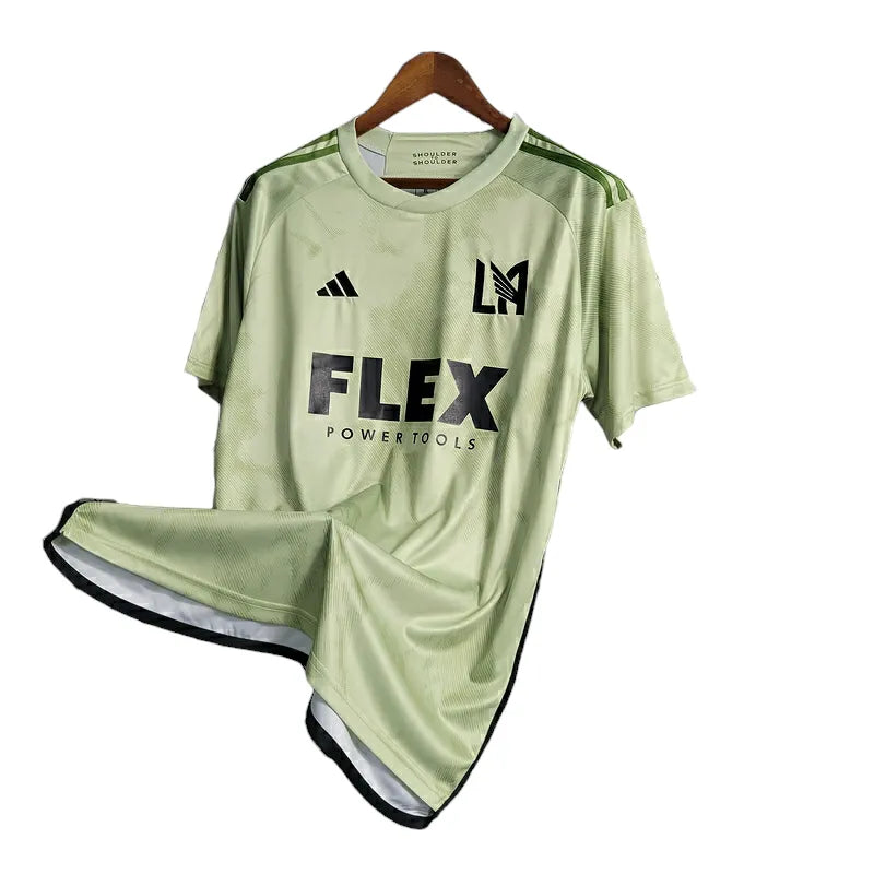 Camisa Los Angeles FC 23/24 - Torcedor Adidas Masculina - Verde com detalhes em preto e branco