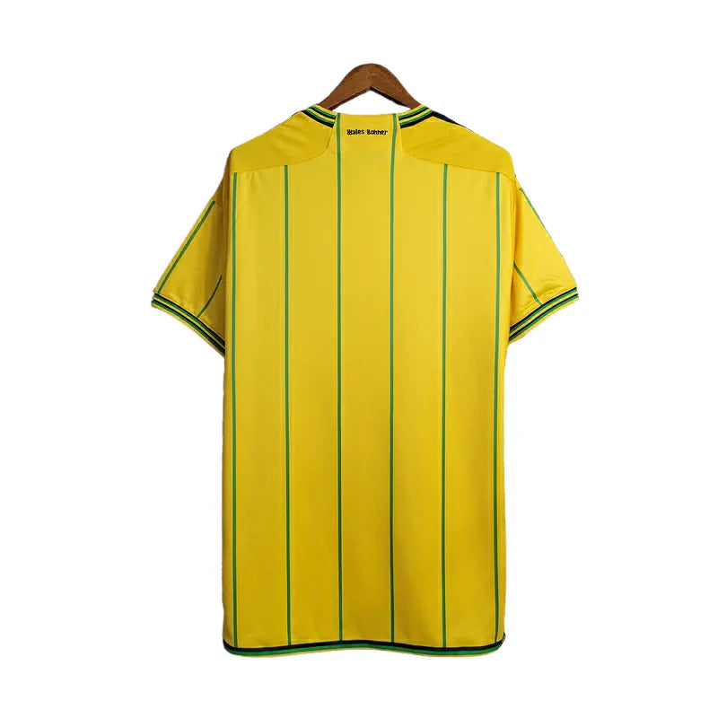 Camisa Seleção Jamaica I 23/24 - Torcedor Adidas Masculina - Amarela com detalhes em verde e preto