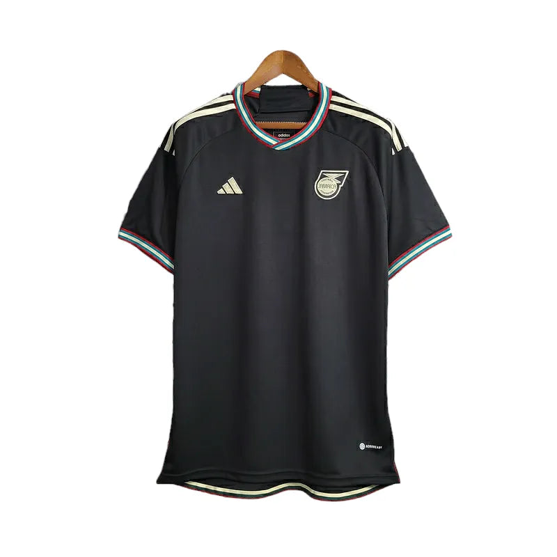 Camisa Seleção Jamaica II 23/24 - Torcedor Adidas Masculina - Preta com detalhes em dourado