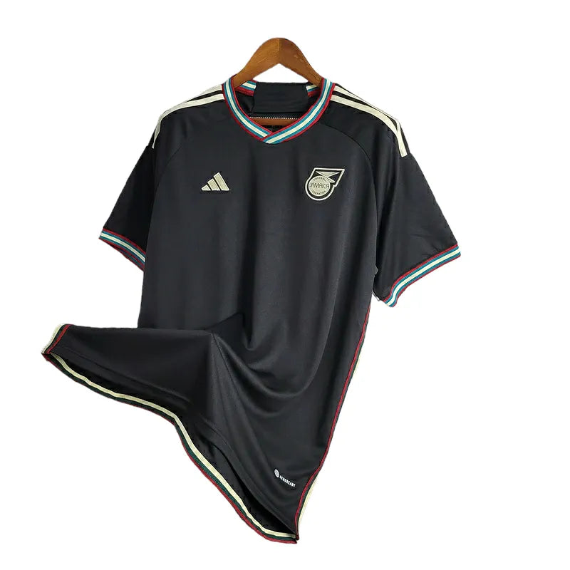 Camisa Seleção Jamaica II 23/24 - Torcedor Adidas Masculina - Preta com detalhes em dourado