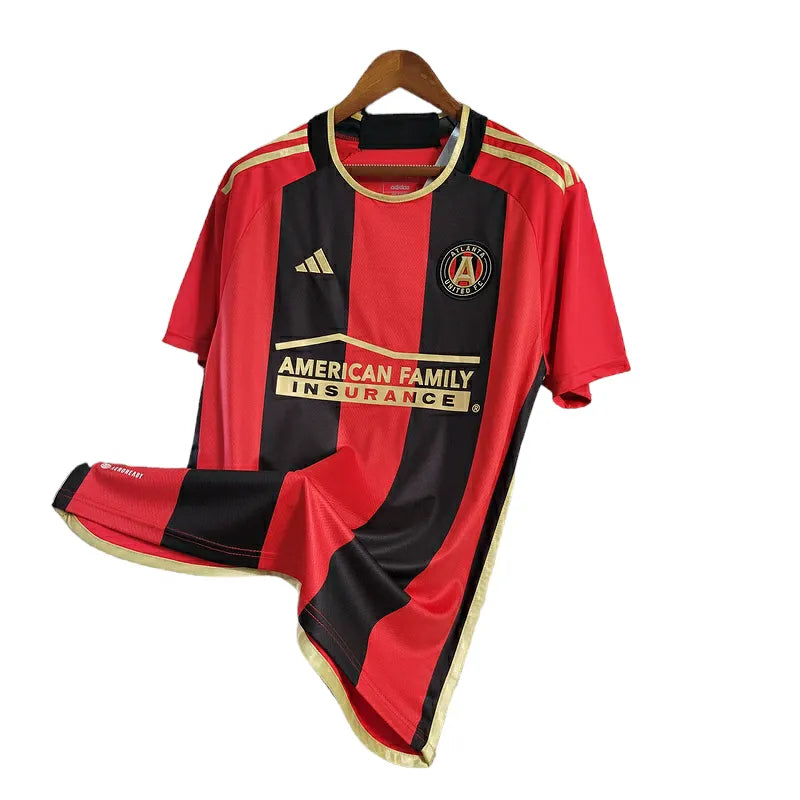 Camisa Atlanta United II 23/24 - Torcedor Adidas Masculina - Vermelha com detalhes preto e dourado