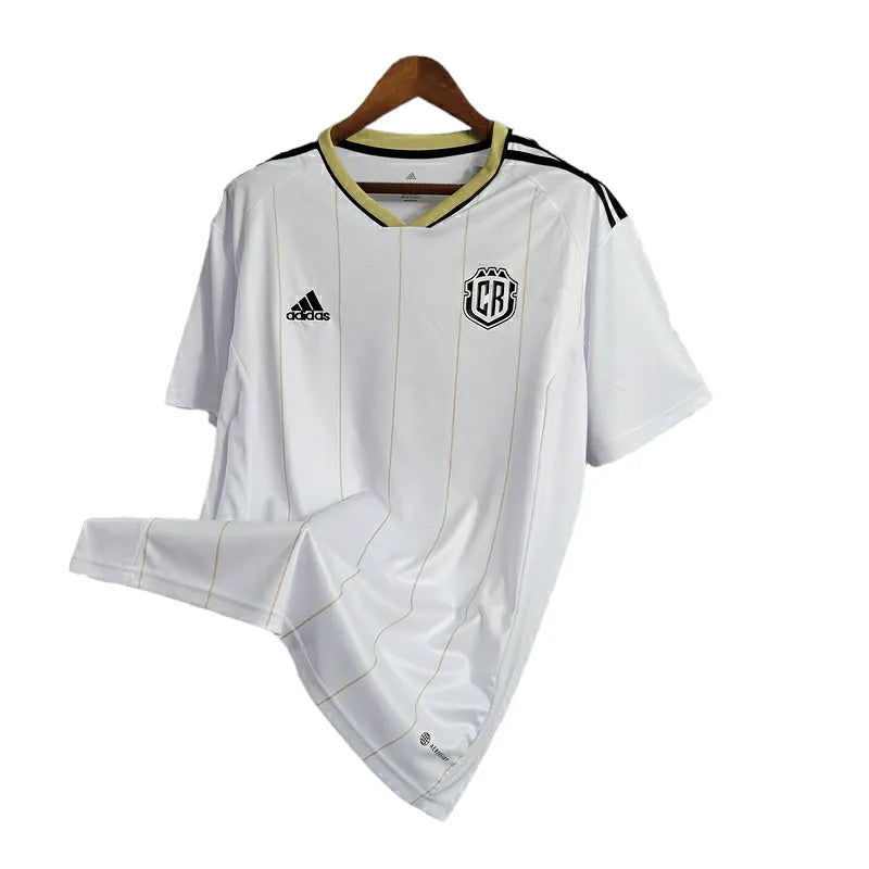 Camisa Seleção Costa Rica II 23/24 - Torcedor Adidas Masculina - Branca com detalhes em preto e dourado