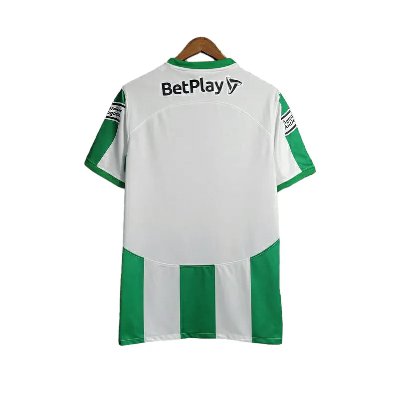 Camisa Atlético Nacional I 23/24 - Torcedor Nike Masculina - Branco com verde em detalhes em preto