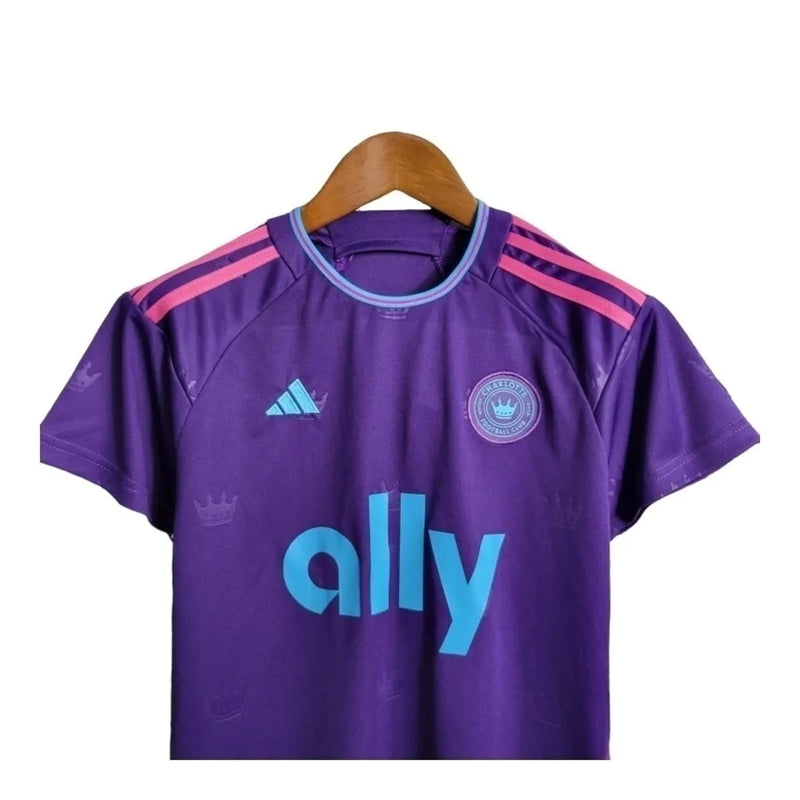 Kit Infantil Charlotte II - Adidas - Roxo com detalhes em azul e rosa