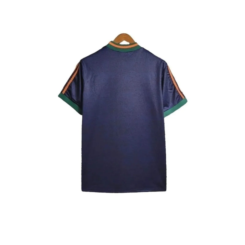 Camisa Newcastle United II Retrô 97/98- Adidas Masculina - Azul com detalhes em verde e laranja