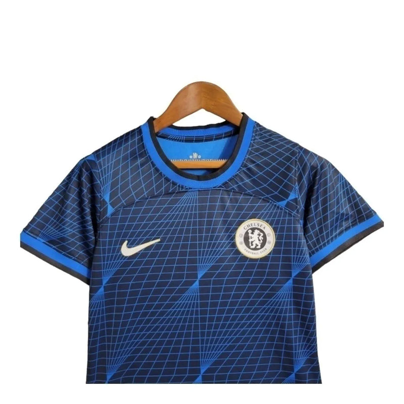 Camisa Chelsea II 23/24- Torcedor Nike Feminina - Azul com detalhes em preto