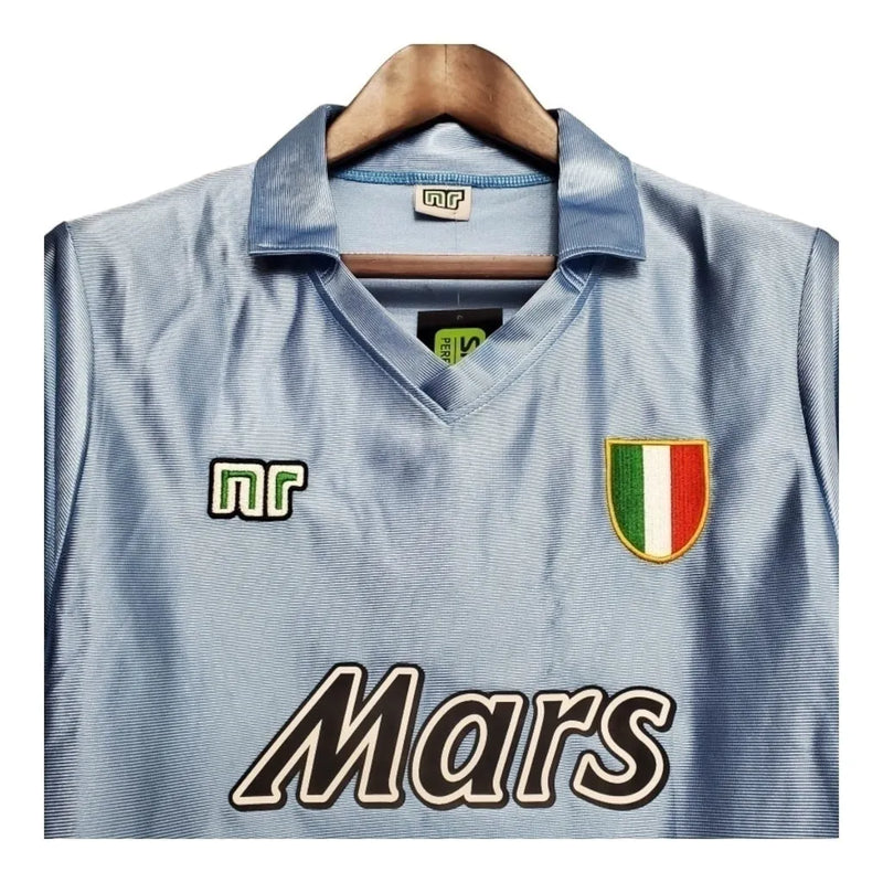 Camisa Retrô Napoli I 1990/2001 - Ennere Masculina - Azul