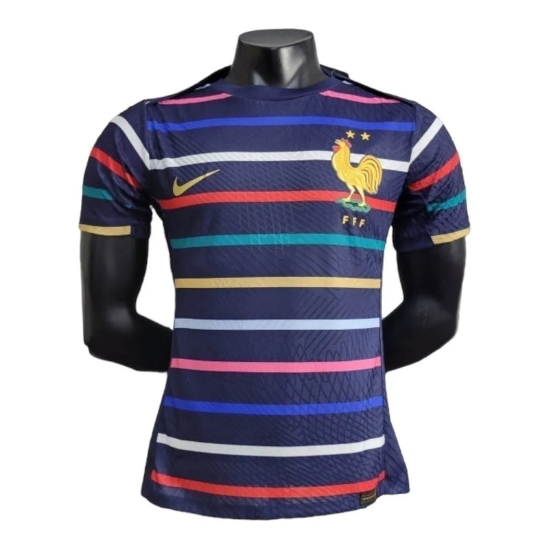 Camisa Seleção da França Pré-jogo 24/25 - Jogador Nike Masculina - Azul