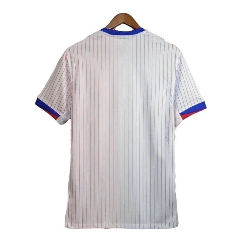 Camisa Seleção da França II 24/25 - Torcedor Nike Masculina - Branca com detalhes em azul e vermelho