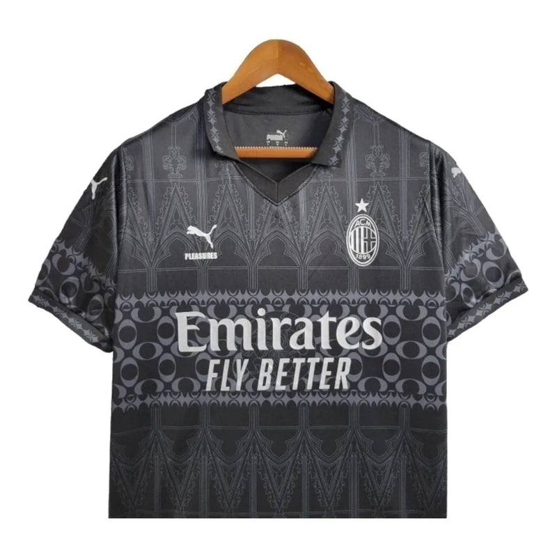 Camisa AC Milan Edição especial 24/25 - Torcedor Puma Masculina - Preta com detalhes em cinza