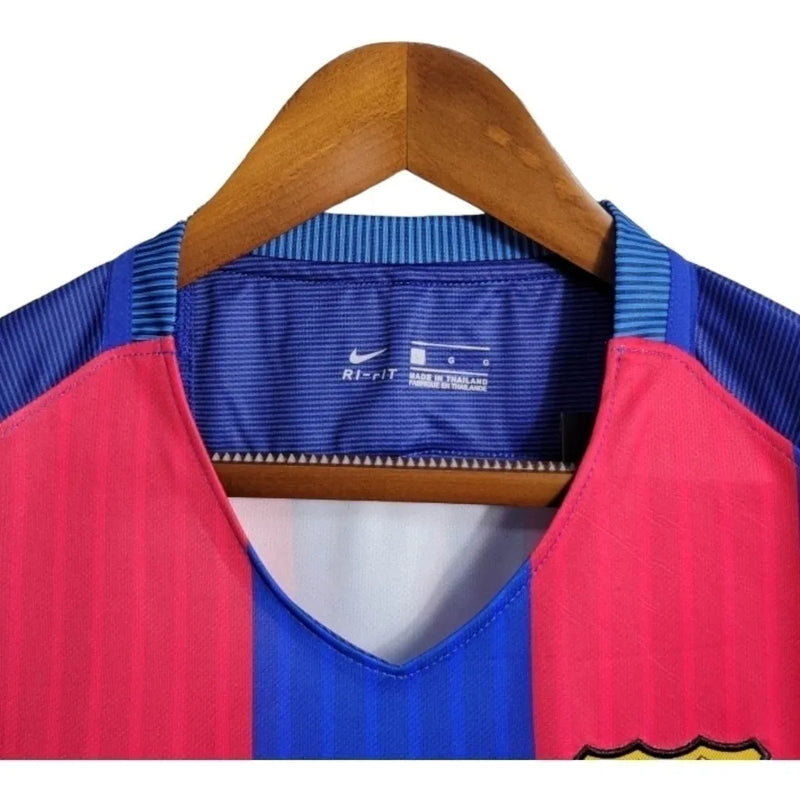 Camisa Retrô Barcelona I 16/17 - Masculina Nike - Azul e vermelha