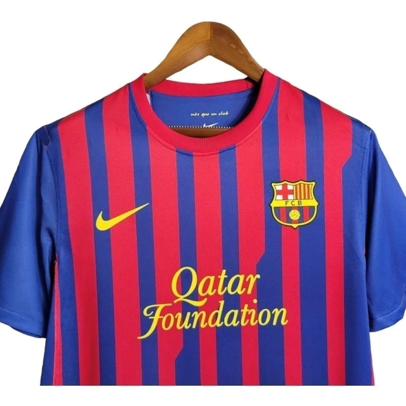 Camisa Retrô Barcelona I 11/12 - Masculina Nike - Azul e vermelha