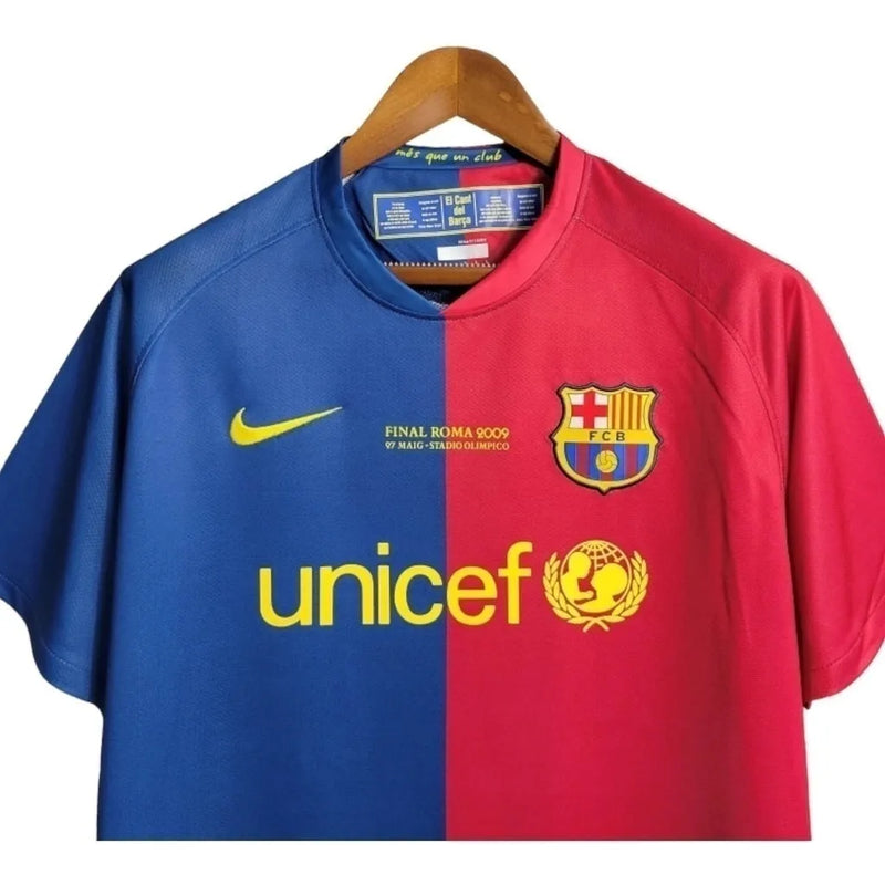 Camisa Retrô Barcelona I 08/09 - Masculina Nike - Vermelha e azul