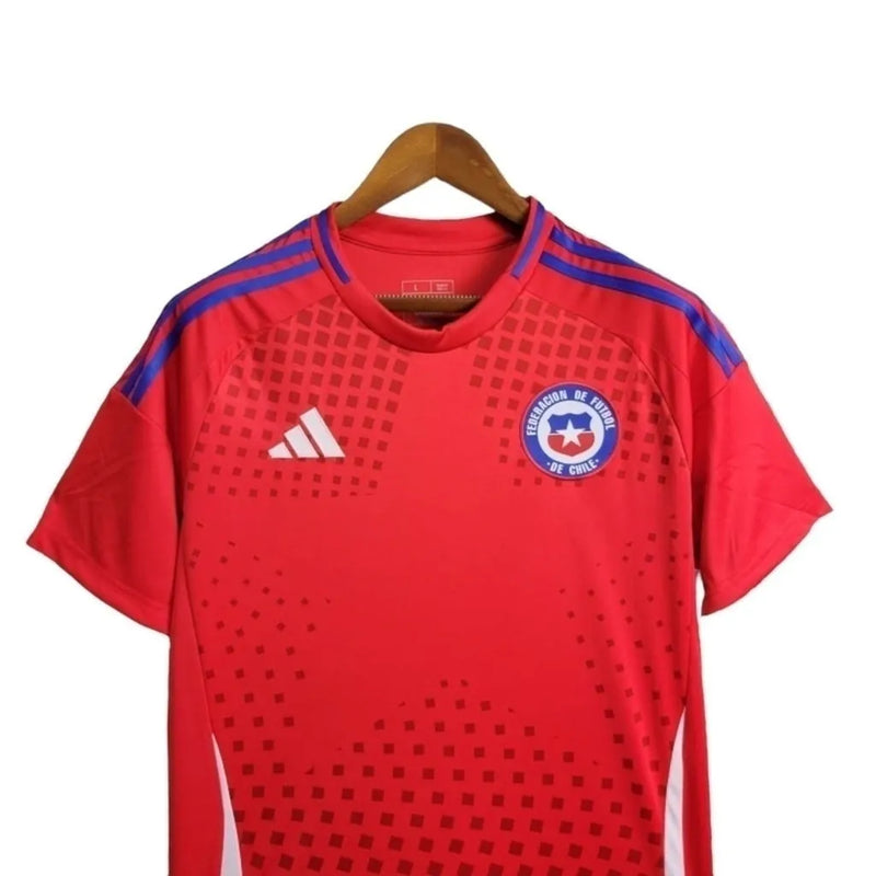 Camisa Seleção do Chile I 24/25 - Torcedor Adidas Masculina - Vermelha