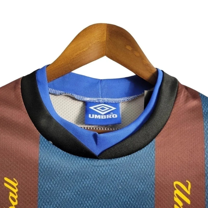 Camisa Retrô Inter de Milão Treino 1994/1995 - Masculina Umbro - Marrom e cinza