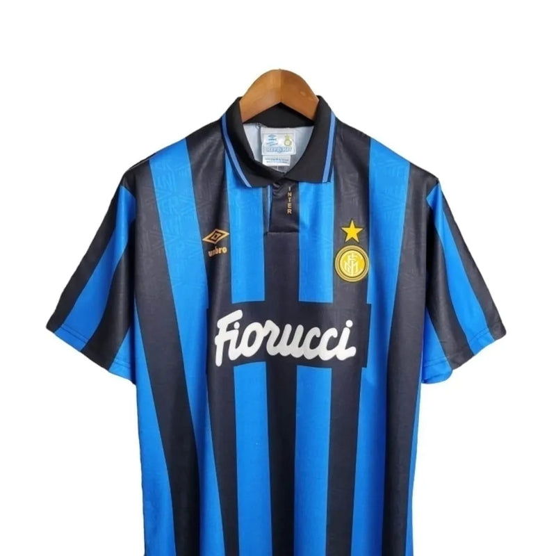 Camisa Retrô Inter de Milão I 1992/1993 - Masculina Umbro - Azul e preta