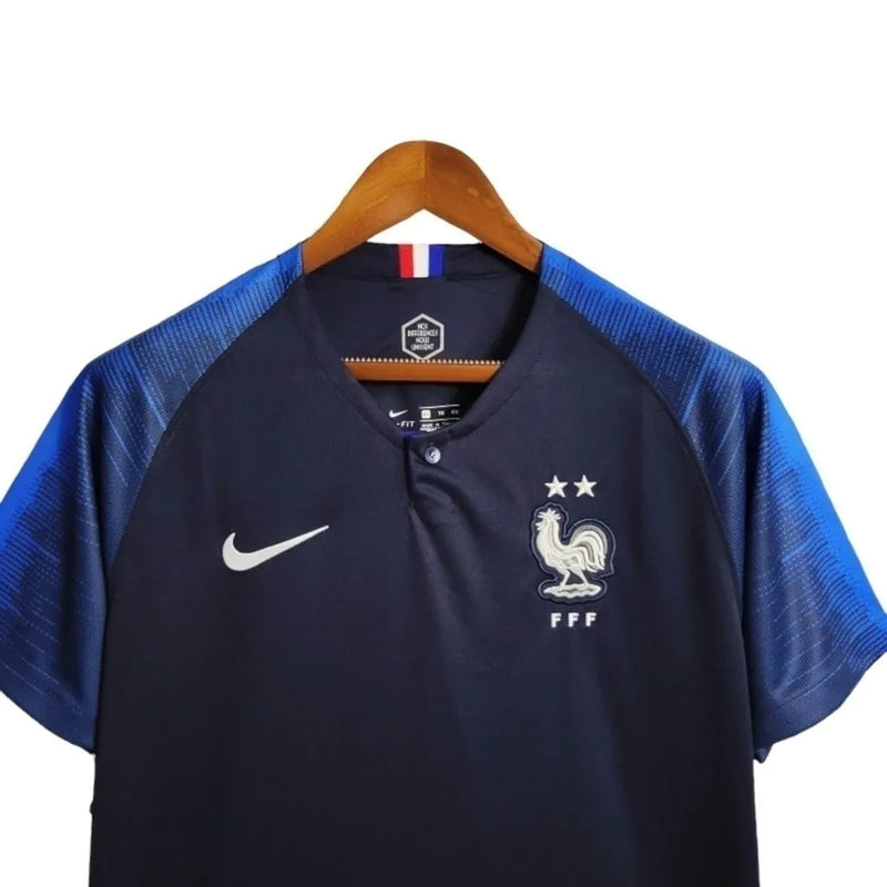 Camisa Retrô Seleção da França Copa do Mundo I 2018 - Masculina Nike - Azul