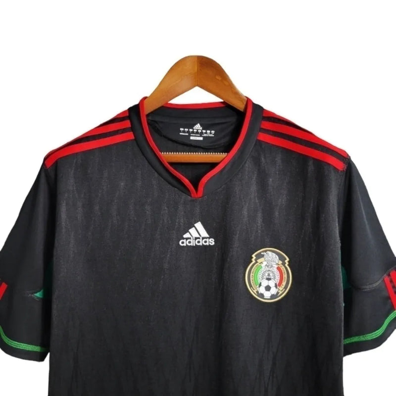 Camisa Retrô Seleção da México 2010 - Adidas Masculina - Preta