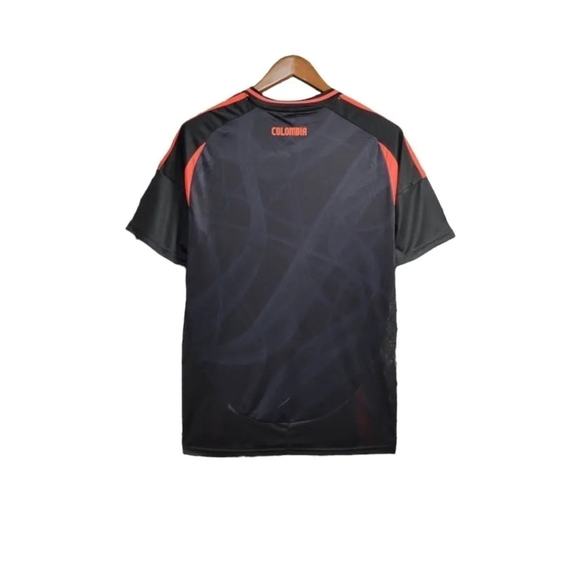 Camisa Colômbia II 24/25 - Torcedor Adidas Masculina - Preta com detalhes em vermelho