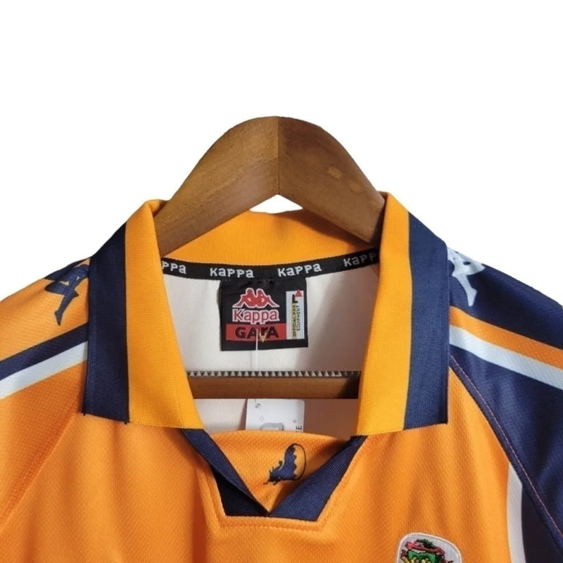 Camisa Retrô Porto II 1997/1999 - Kappa Masculina - Laranja com detalhes em azul