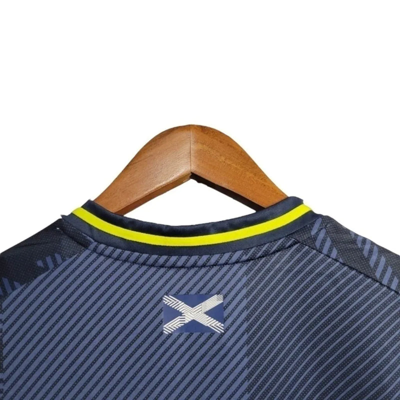 Camisa Escócia I 24/25 - Torcedor Adidas Masculina - Azul com detalhes em amarelo