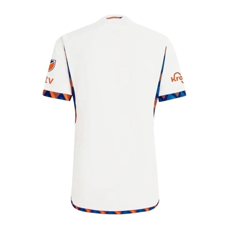 Camisa FC Cincinnati II 24/25 - Torcedor Adidas Masculina - Branca com detalhes em laranja e azul