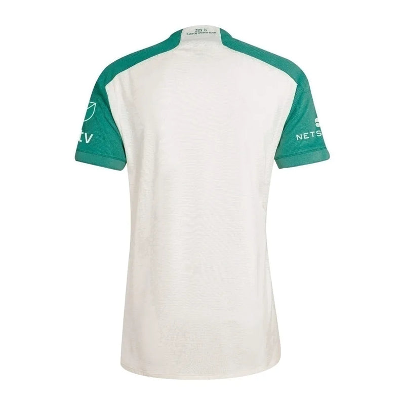 Camisa Austin II 24/25 - Torcedor Adidas Masculina - Branca com detalhes em verde