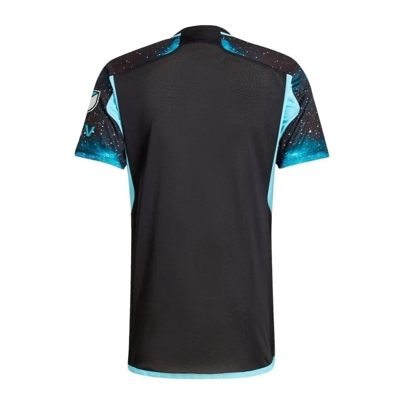 Camisa Minnesota United I 24/25 - Torcedor Adidas Masculina - Preta com detalhes em azul e branco