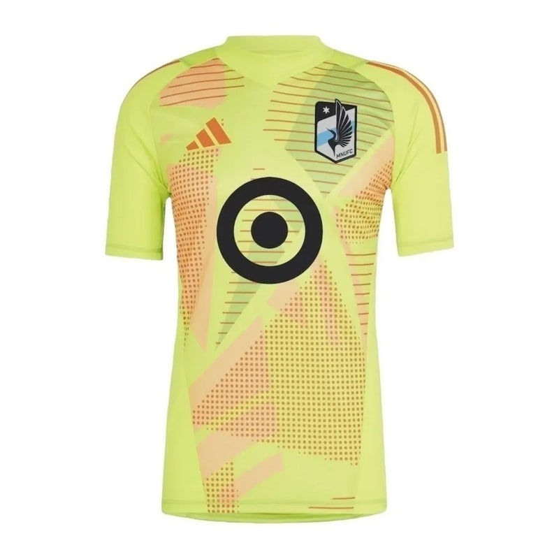 Camisa Minnesota United Goleiro 24/25 - Torcedor Adidas Masculina - Amarela com detalhes em vermelho