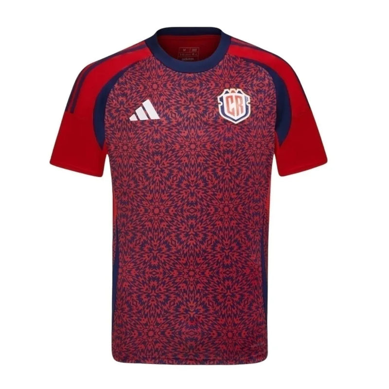 Camisa Seleção Costa Rica I 24/25 - Torcedor Adidas Masculina - Vermelha com detalhes em azul