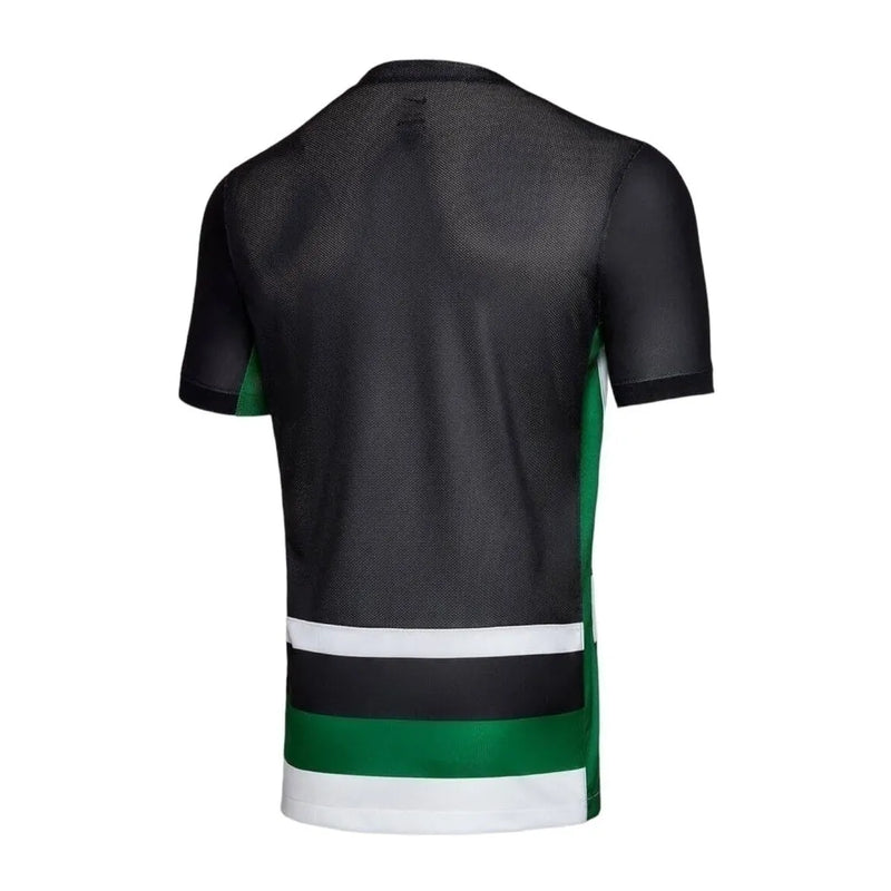 Camisa Sporting Lisboa I 24/25 - Torcedor Nike Masculina - Preta com detalhes em verde e branco