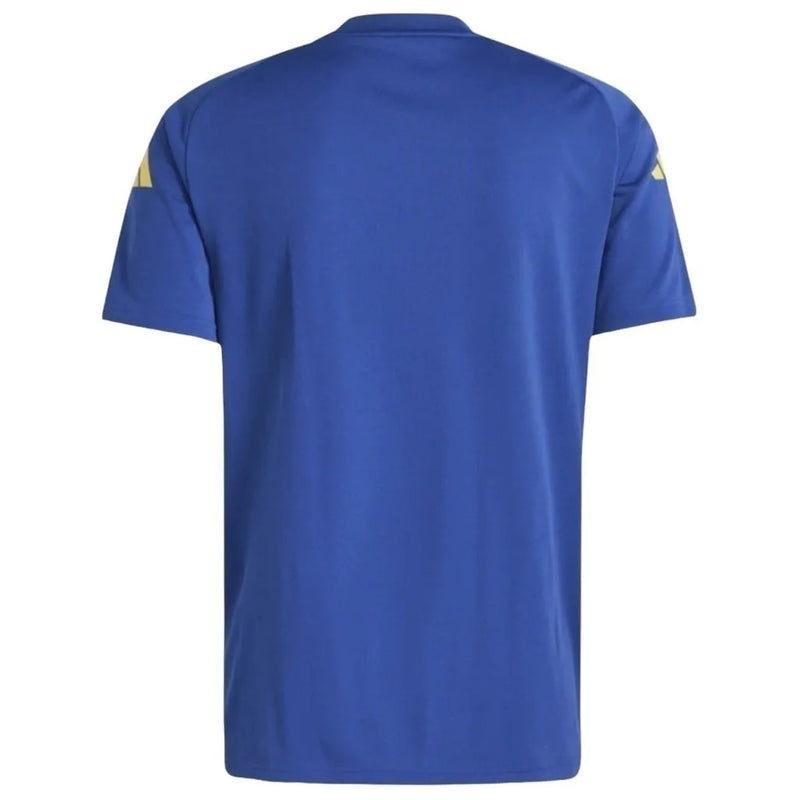 Camisa Seleção da Espanha Pré-Jogo 24/25 Eurocopa 2024 - Torcedor Adidas Masculina - Azul