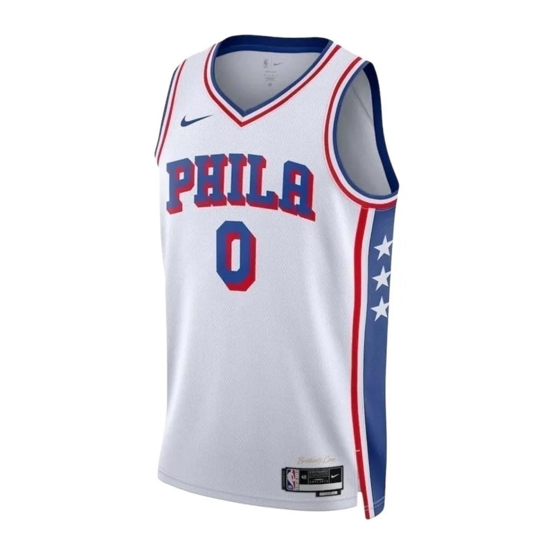 Camiseta Regata NBA Philadelphia 76ers 23/24 - Masculina Nike - Branca