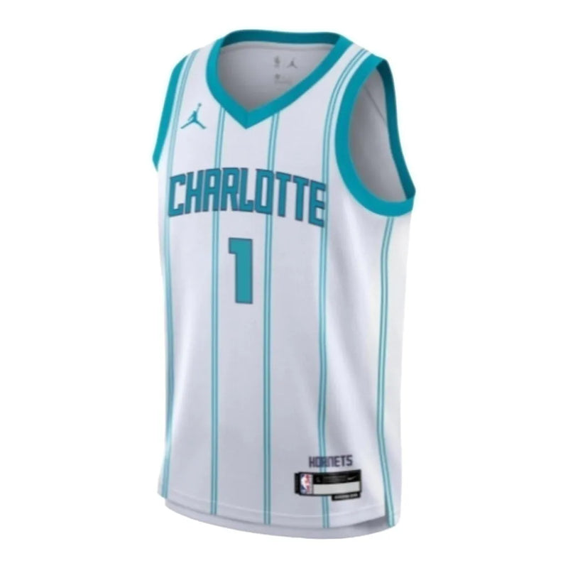 Camiseta Regata NBA Charlotte Hornets 23/24 - Masculina Jordan - Branca