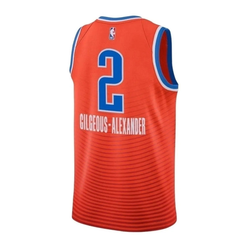 Camiseta Regata NBA Oklahoma City Thunder 23/24 - Masculina Jordan - Laranja