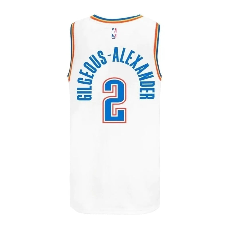 Camiseta Regata NBA Oklahoma City Thunder 23/24 - Masculina Nike - Branca