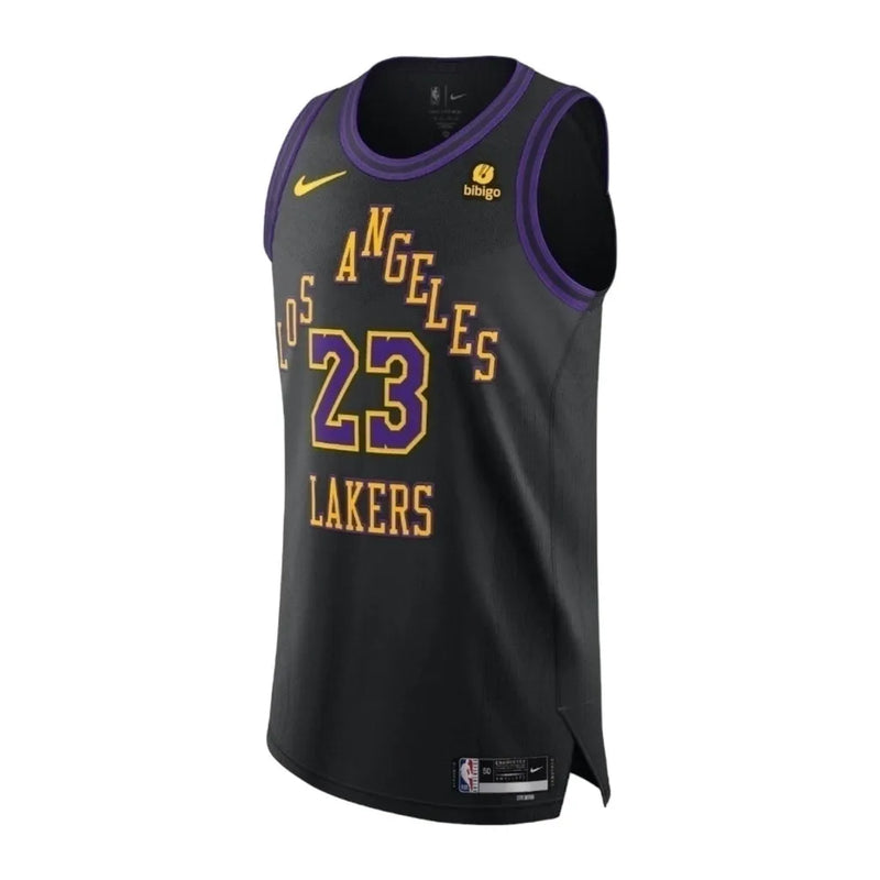 Camiseta Regata NBA Los Angeles Lakers 23/24 - Masculina Nike - Preta