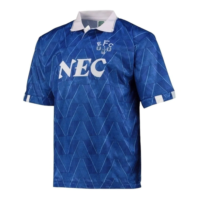 Camisa Retrô Everton I 1990 - Masculina - Azul com detalhes em branco