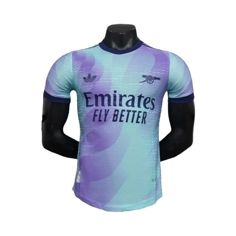 Camisa Arsenal III 24/25 - Jogador Adidas Masculina - Verde com detalhes em roxo