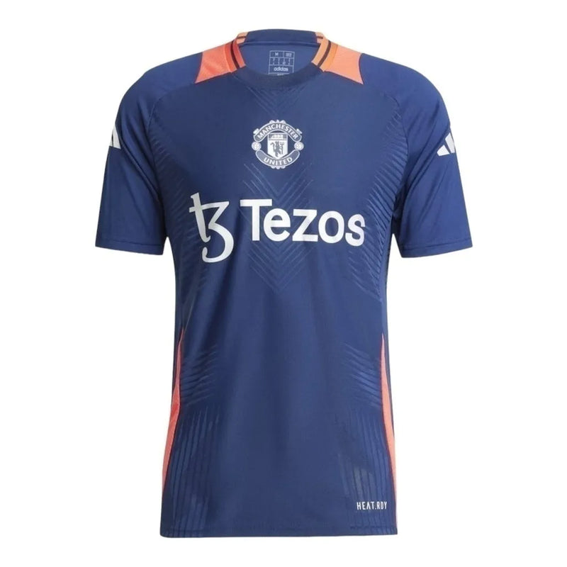 Camisa Manchester United Treino 24/25 - Torcedor Adidas Masculina - Azul