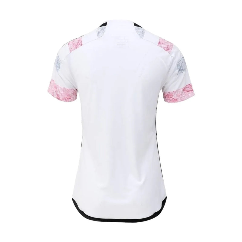 Camisa Juventus II 23/24 - Torcedor Adidas Feminina - Branca com detalhes em rosa