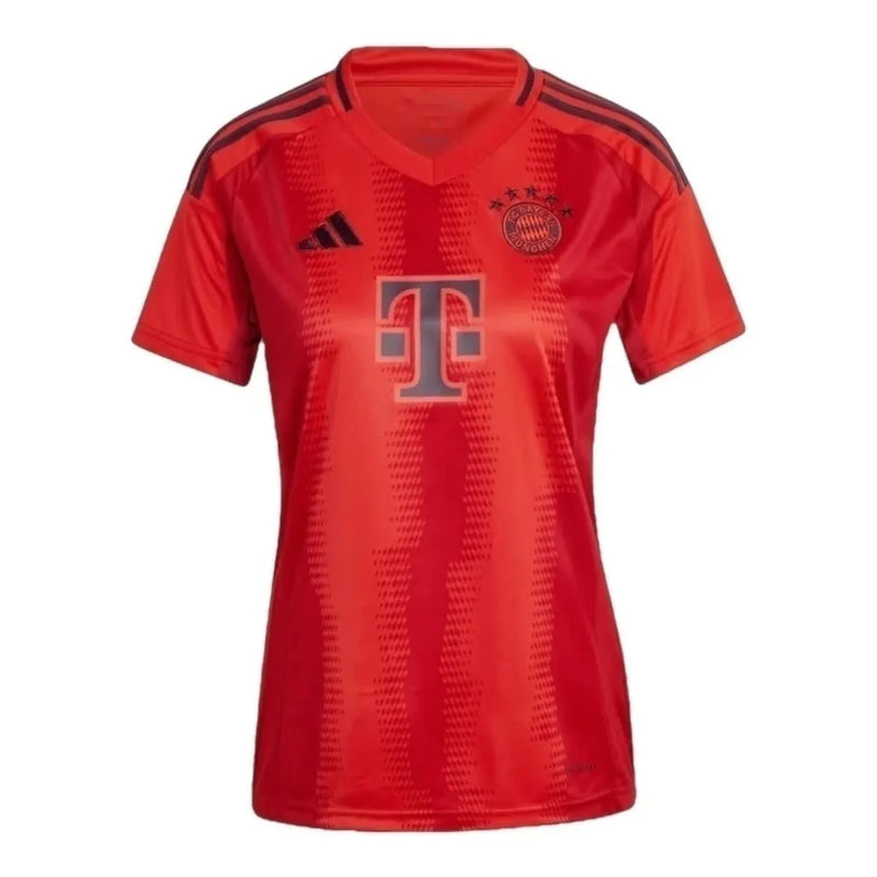 Camisa Bayern de Munique I 24/25 - Torcedor Adidas Feminina - Vermelha