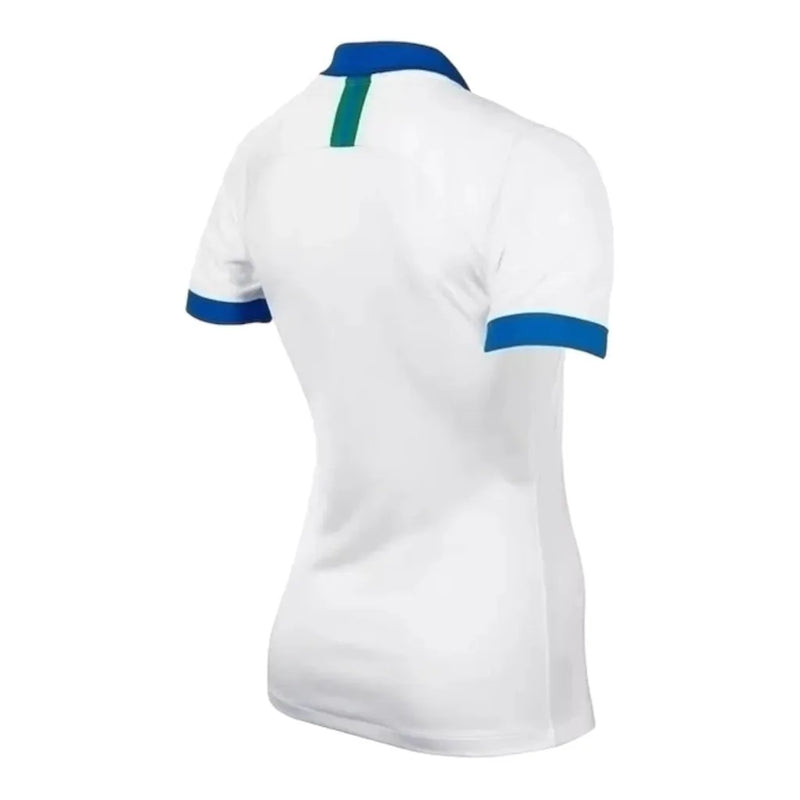 Camisa Retrô Seleção Brasileira II 2019/20 - Masculina Nike - Branca com detalhes em azul