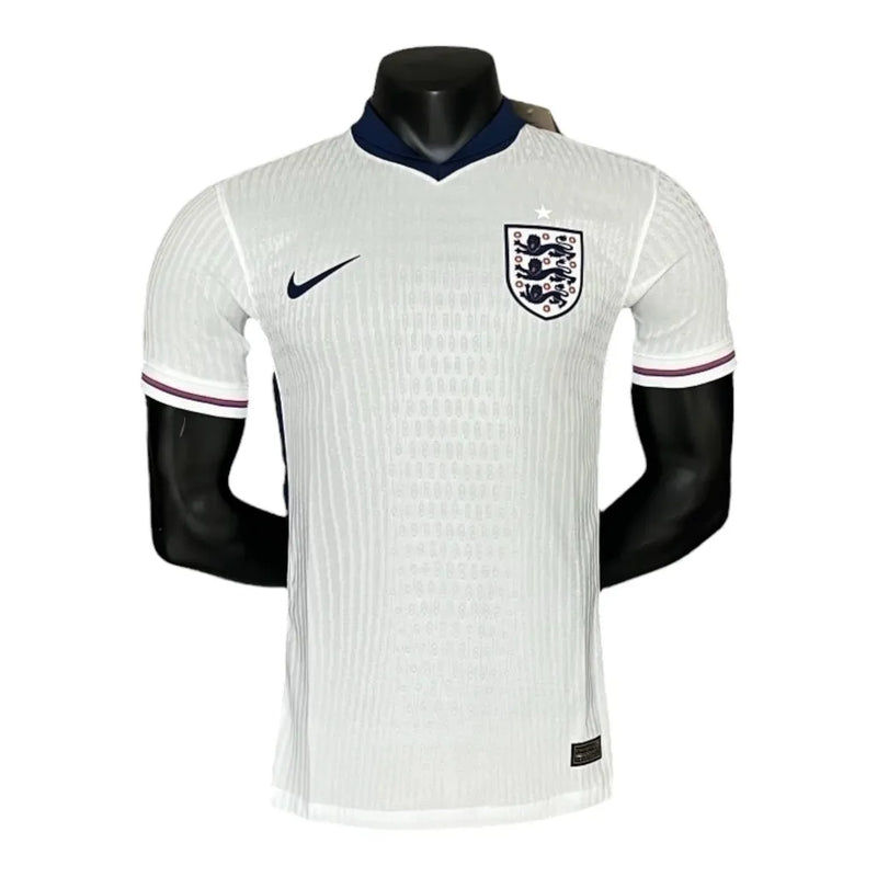 Camisa Seleção da Inglaterra I 24/25 - Jogador Nike Masculina - Branca com detalhes em azul